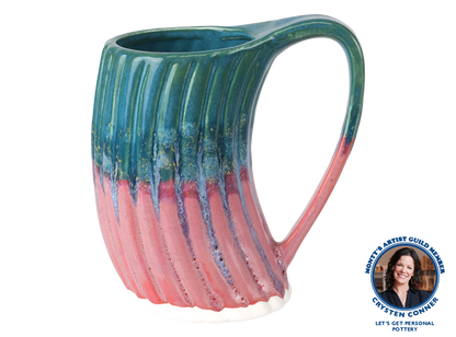 Bisque Stoneware Curved Mug (Case of 4)