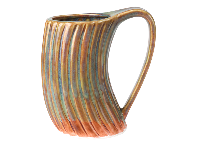 Bisque Stoneware Curved Mug (Case of 4)