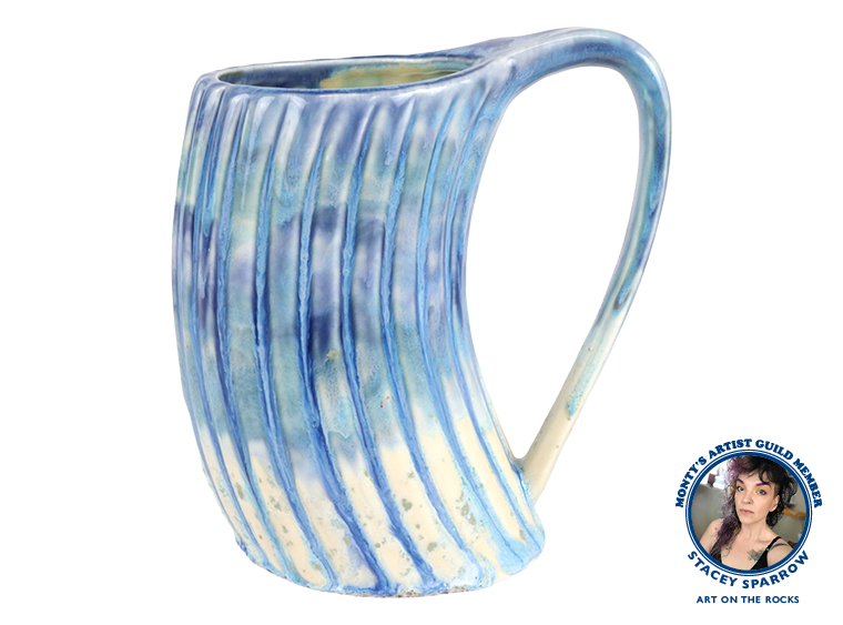 Bisque Stoneware Curved Mug (Case of 4)