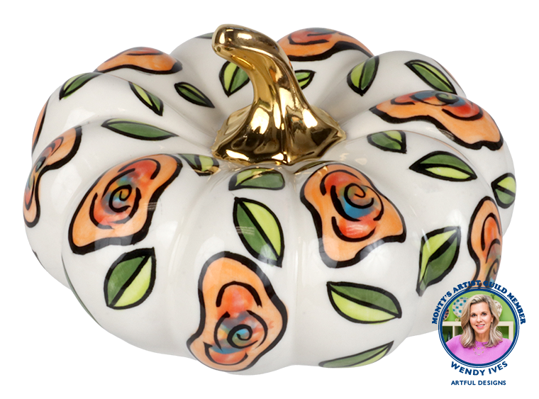 Bisque Stoneware Heirloom Pumpkin (Case of 2)
