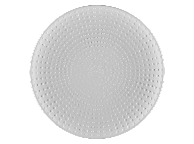 Bisque Stoneware Pointillistic Dinner Plate (Case of 4)