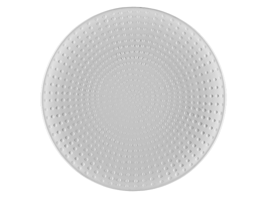 Bisque Stoneware Pointillistic Dinner Plate (Case of 4)