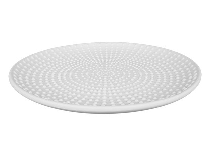 Bisque Stoneware Pointillistic Dinner Plate (Case of 4)