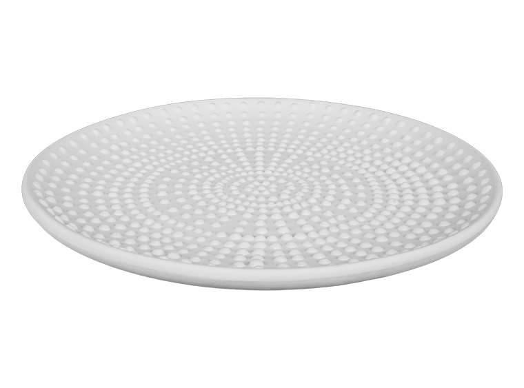 Bisque Stoneware Pointillistic Salad Plate (Case of 4)