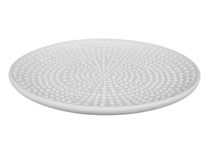 Bisque Stoneware Pointillistic Salad Plate (Case of 4)