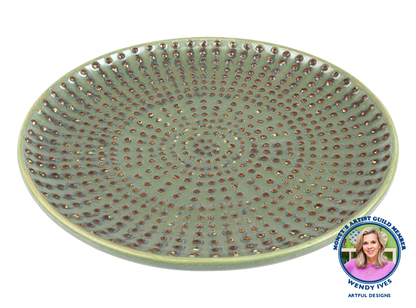 Bisque Stoneware Pointillistic Salad Plate (Case of 4)