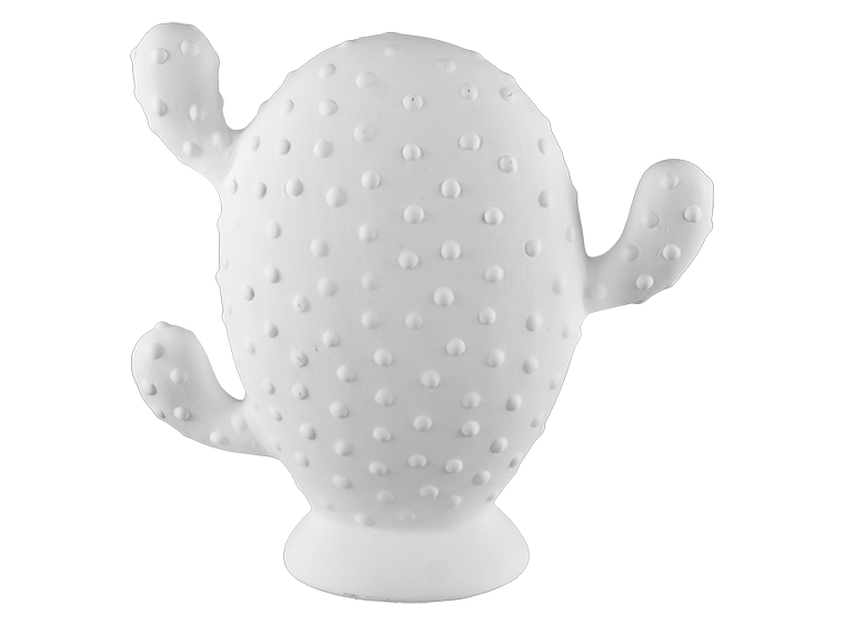 Bisque Stoneware Prickly Pear Cactus (Case of 2)