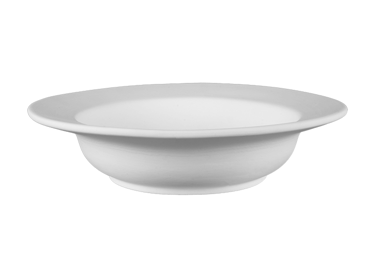 Bisque Stoneware Rim Bowl (Case of 4)