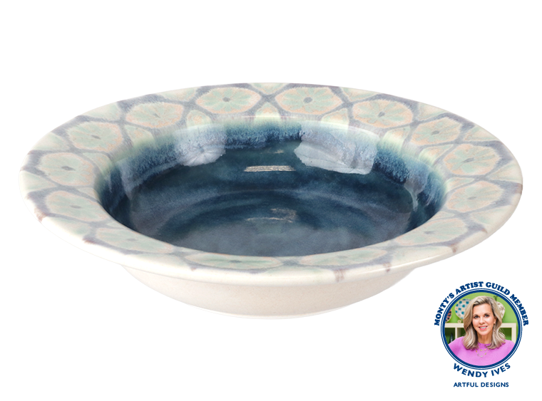 Bisque Stoneware Rim Bowl (Case of 4)