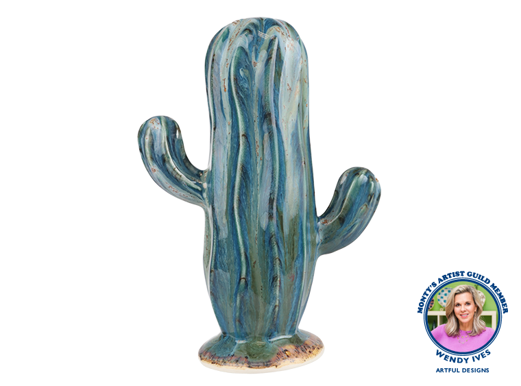 Bisque Stoneware Saguaro Cactus (Case of 2)