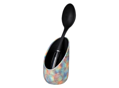 Bisque Stoneware Standing Spoon Rest (Case of 4)
