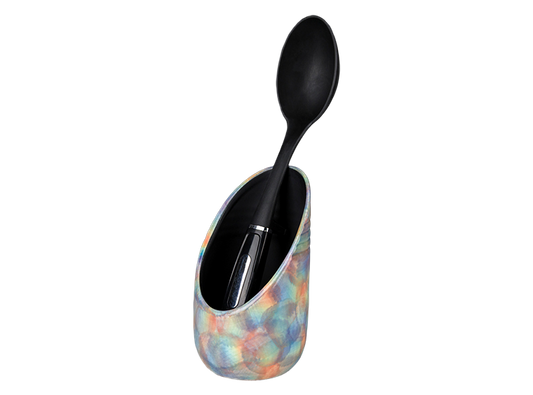 Bisque Stoneware Standing Spoon Rest (Case of 4)