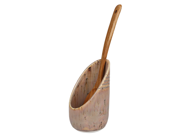 Bisque Stoneware Standing Spoon Rest (Case of 4)