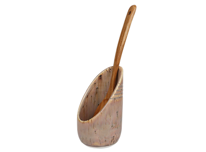 Bisque Stoneware Standing Spoon Rest (Case of 4)