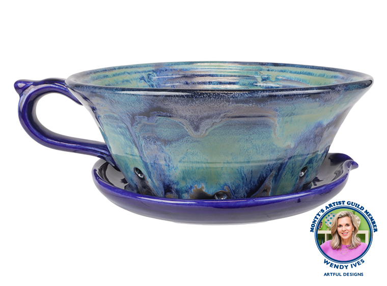 Bisque Stoneware Colander (Case of 1)