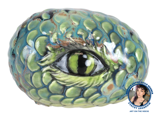 Bisque Stoneware Feathertail Egg (Case of 6)