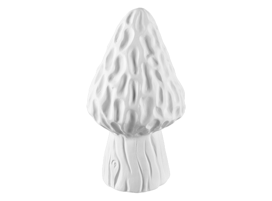 Bisque Stoneware Morel Mushroom Figurine (Case of 2)