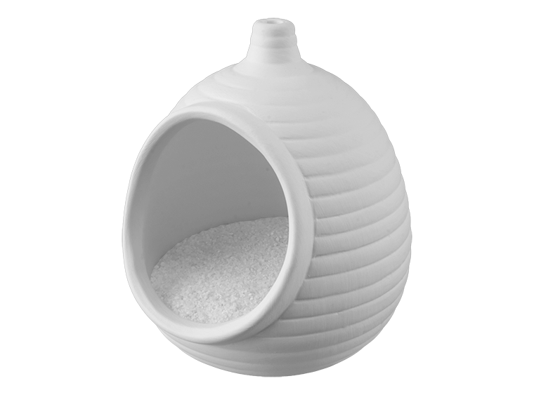 Bisque Stoneware Salt Cellar (Case of 4)