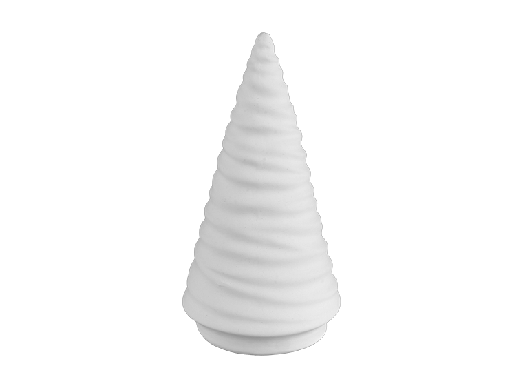 Bisque Stoneware Medium Spiraled Tree (Case of 6)