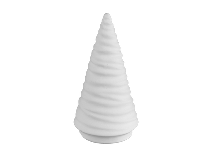 Bisque Stoneware Medium Spiraled Tree (Case of 6)