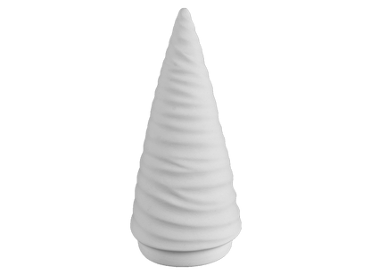 Bisque Stoneware Large Spiraled Tree (Case of 4)