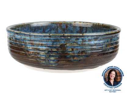 Bisque Stoneware Footed Serving Bowl (Case of 2)