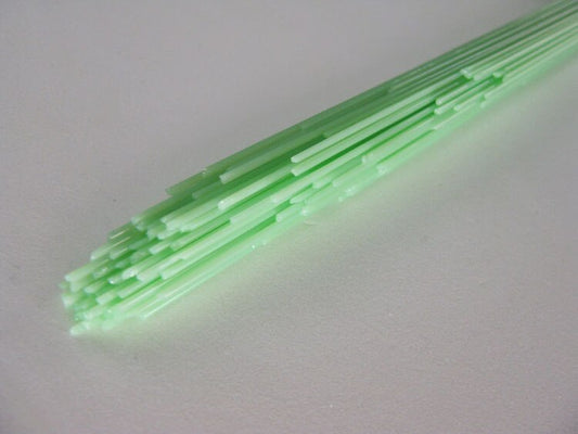Pastel Green Glass Opalescent Stringers (Case of 1)
