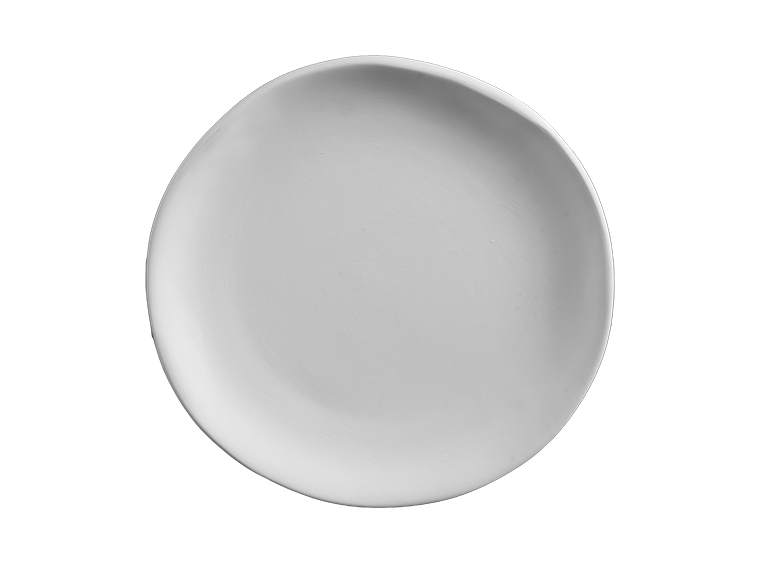 Bisque Stoneware Organic Appetizer Plate (Case of 6)