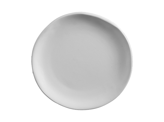 Bisque Stoneware Organic Appetizer Plate (Case of 6)