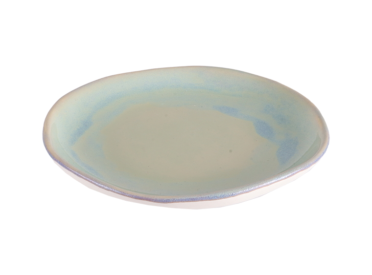 Bisque Stoneware Organic Appetizer Plate (Case of 6)