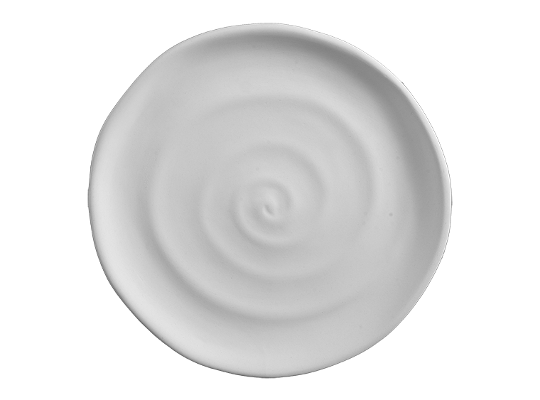 Bisque Stoneware Spiraled Salad Plate (Case of 4)