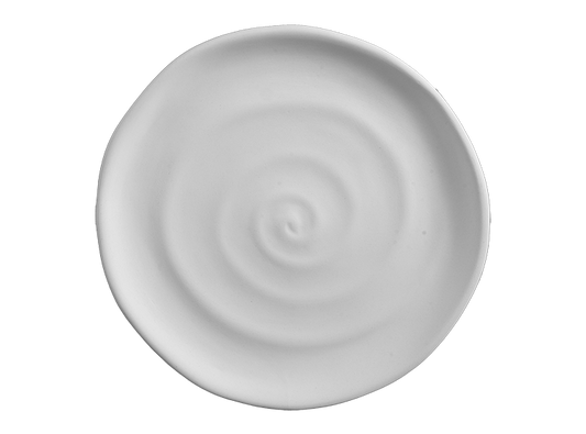 Bisque Stoneware Spiraled Salad Plate (Case of 4)
