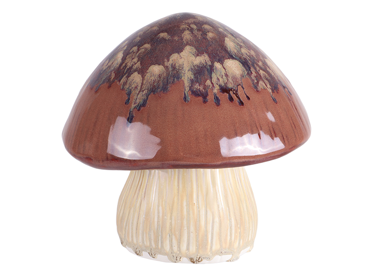 Bisque Stoneware Amanita Mushroom (Case of 2)