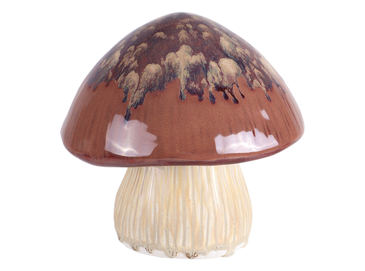 Bisque Stoneware Amanita Mushroom (Case of 2)