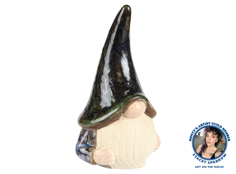 Bisque Stoneware Gardie Gnome (Case of 2)