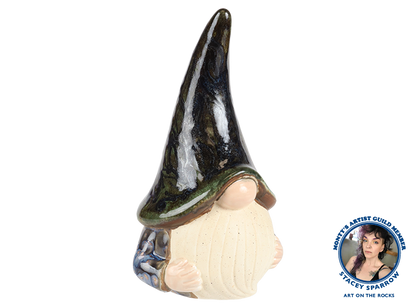 Bisque Stoneware Gardie Gnome (Case of 2)
