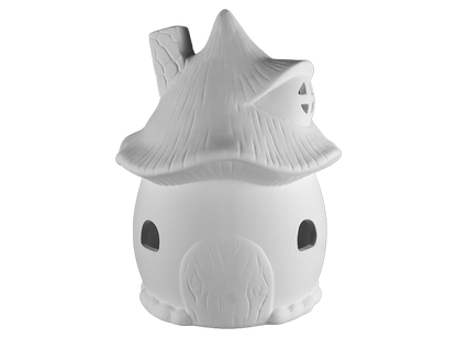Bisque Stoneware Fairy House (Case of 1)
