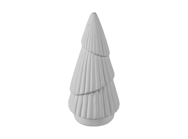 Bisque Stoneware Small Fluted Tree (Case of 4)