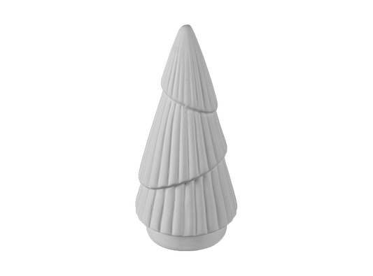 Bisque Stoneware Small Fluted Tree (Case of 4)