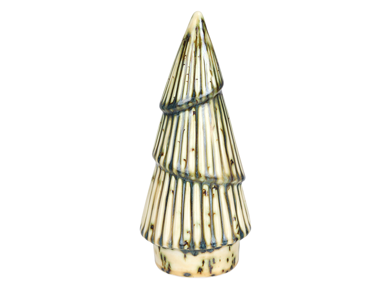 Bisque Stoneware Medium Fluted Tree (Case of 4)