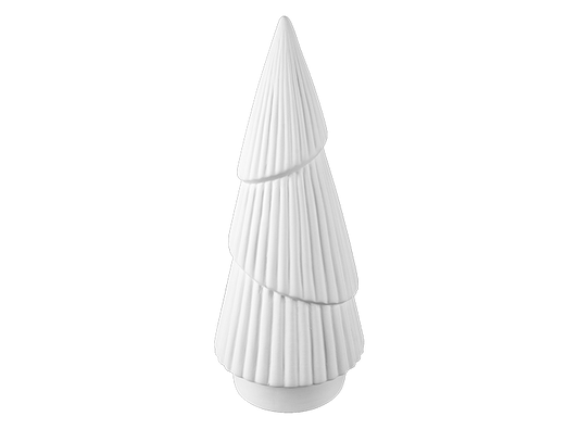 Bisque Stoneware Large Fluted Tree (Case of 2)