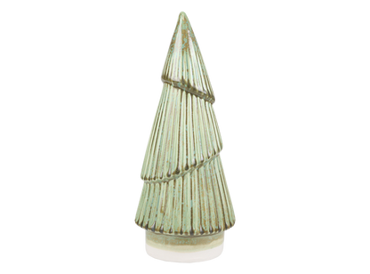 Bisque Stoneware Large Fluted Tree (Case of 2)