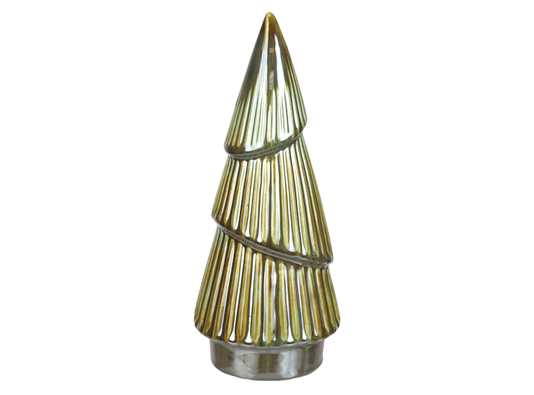 Bisque Stoneware Large Fluted Tree (Case of 2)