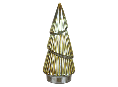 Bisque Stoneware Large Fluted Tree (Case of 2)