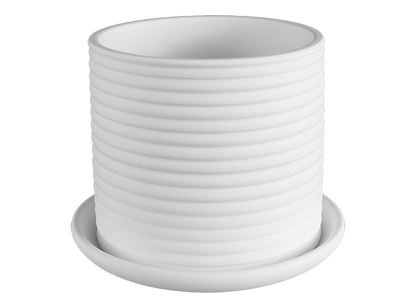Bisque Stoneware Savvy Planter Lg (Case of 1)