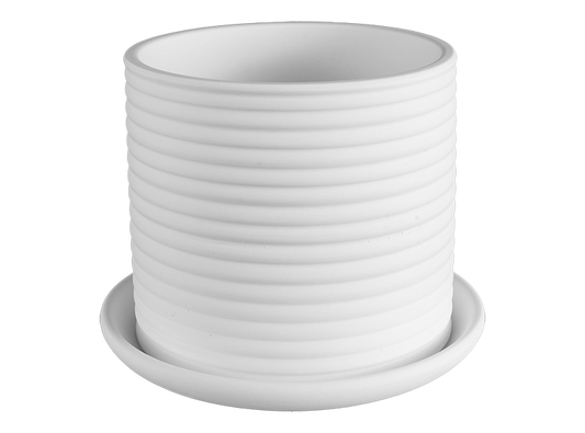Bisque Stoneware Savvy Planter Lg (Case of 1)