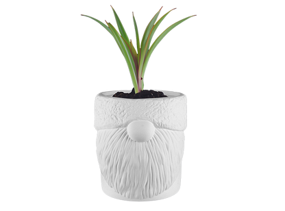 Bisque Stoneware Mossy Gnome Planter (Case of 2)