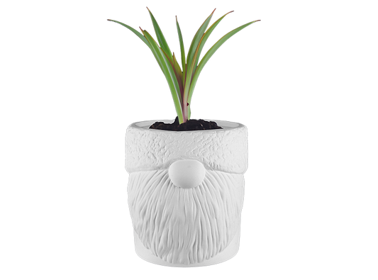 Bisque Stoneware Mossy Gnome Planter (Case of 2)