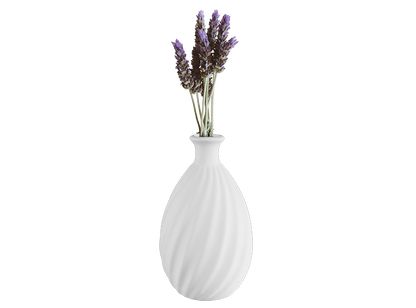 Bisque Stoneware Twisted Vase (Case of 2)