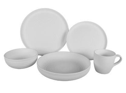 Bisque Stoneware Seine Pasta Plate (Case of 4)